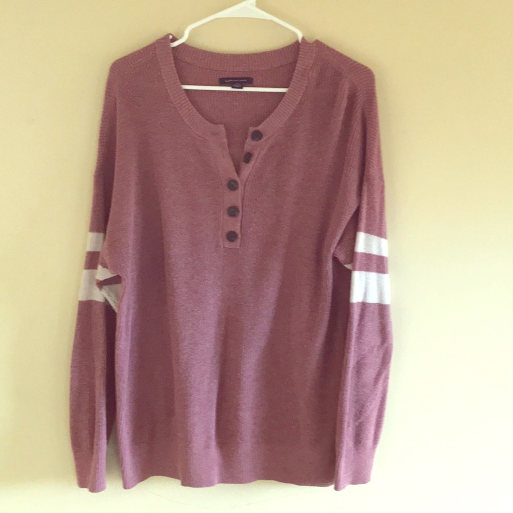 American Eagle dark pink sweater